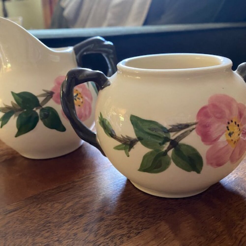Franciscan Desert Rose Creamer and Sugar Bowl